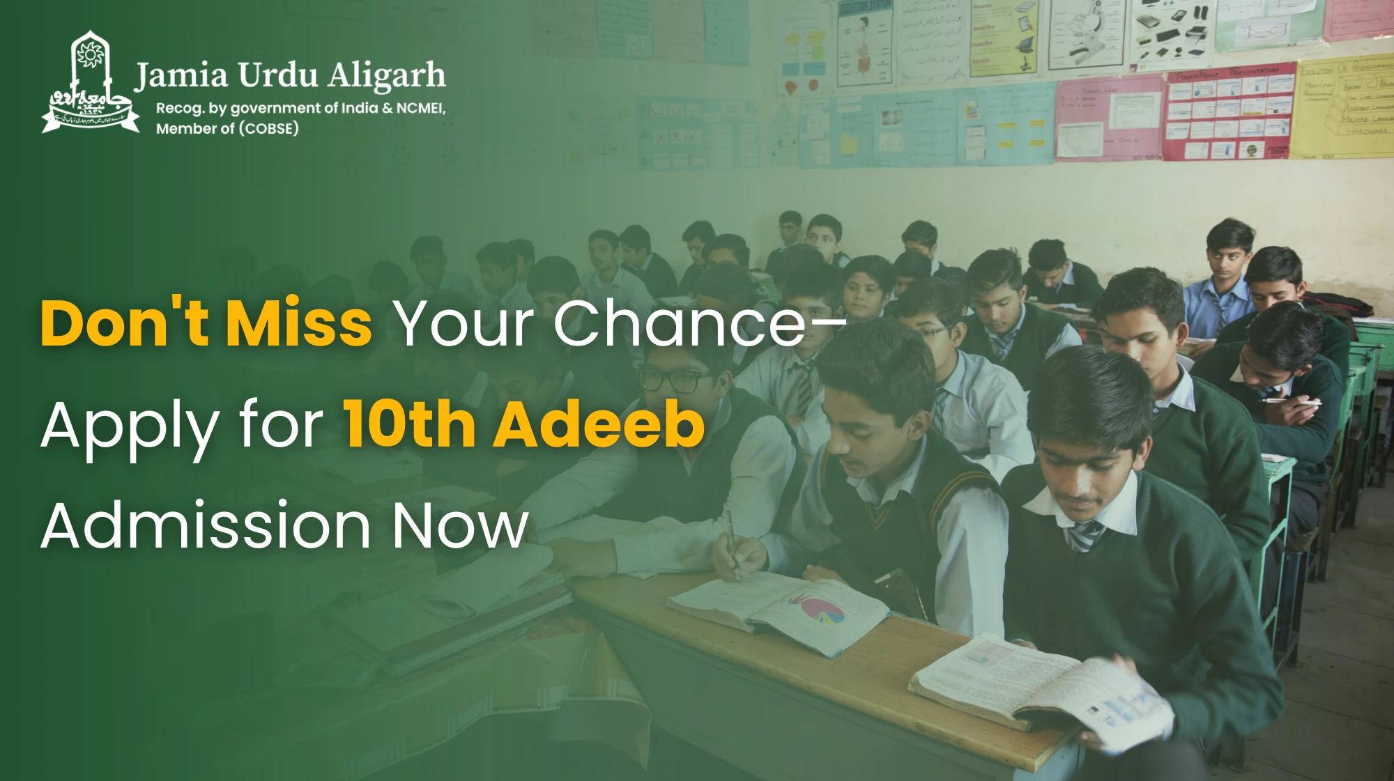 Don't Miss Your Chance – Apply for 10th Adeeb Admission Now